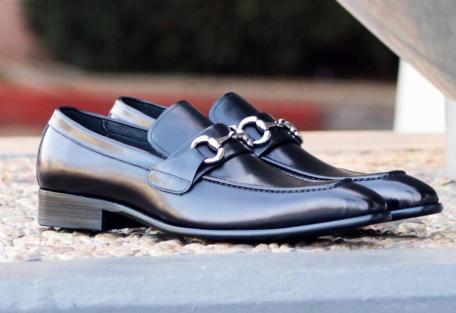 Carrucci Calfskin Loafer - Black