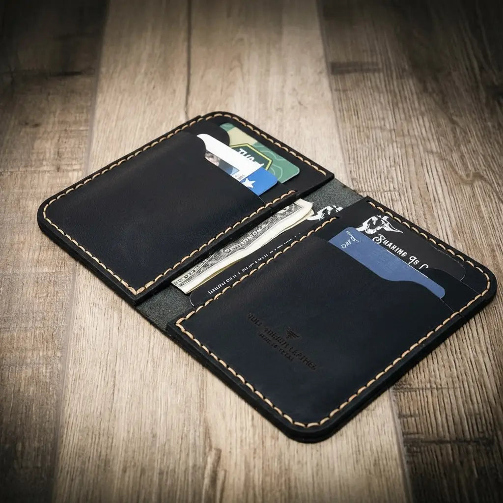 Tyler Vertical Wallet — Handmade in USA, Holds 8–12 Cards