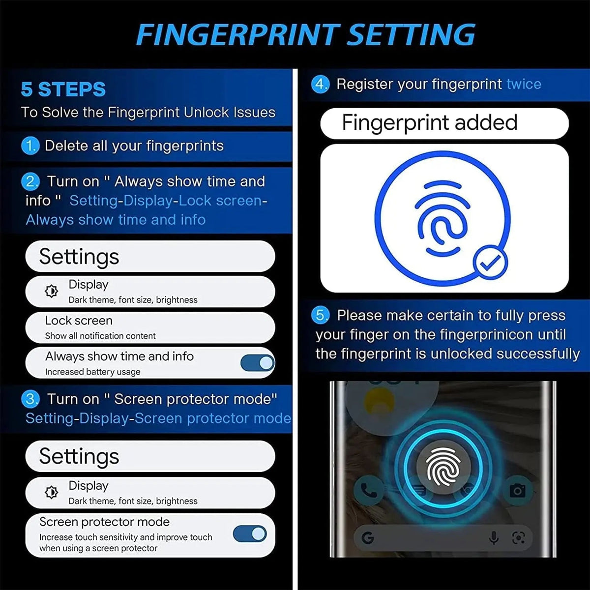 Entronix Clear Screen Protector Compatible with Galaxy A05 - 2-Piece Combo