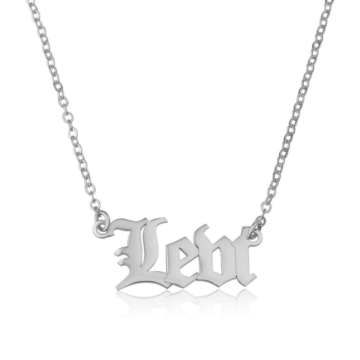 Old English Name Necklace