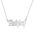 Old English Name Necklace